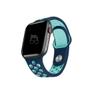 Imagem de  NERDCASE, Pulseira NK com Furos Respirável, Silicone, Compatível com Apple Watch Ultra Series 1-9, 42mm/44mm/45mm/49mm, Azul/Azul Claro