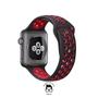 Imagem de  NERDCASE, Pulseira NK com Furos Respirável, Silicone, Compatível com Apple Watch Ultra Series 1-9, Preto/Vermelho