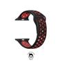 Imagem de  NERDCASE, Pulseira NK com Furos Respirável, Silicone, Compatível com Apple Watch Ultra Series 1-9, Preto/Vermelho