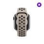 Imagem de NERDCASE, Pulseira NK Furadinha, Compatível com Apple Watch, 38/40/41mm, Bege/Preto