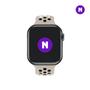 Imagem de NERDCASE, Pulseira NK Furadinha, Compatível com Apple Watch, 38/40/41mm, Bege/Preto