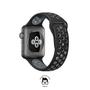 Imagem de NERDCASE, Pulseira NK Furadinha Respirável, Silicone, Compatível com Apple Watch Series 1-9, 42mm/44mm/45mm/49mm, Preto/Cinza