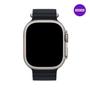 Imagem de NERDCASE, Pulseira Ocean, Silicone, Compatível com Apple Watch 1-9, 42/44/45/49mm, Preto.