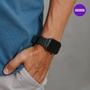 Imagem de NERDCASE, Pulseira Ocean, Silicone, Compatível com Apple Watch 1-9, 42/44/45/49mm, Preto.