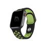 Imagem de  NERDCASE, Pulseira Sport NK com Furos Respirável, Silicone, Compatível com Apple Watch Series 1-9, 42mm/44mm/45mm/49mm, Preto/Verde