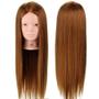 Imagem de Neverland Beauty 24inch 50% Real Hair Training Cabeça de Manequim com função de maquiagem + conjunto de tranças