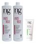 Imagem de Ng De France Kit Shampoo Hidratante Intense 1L+ Condicionador Intense Hidratação Intensa 1L + Leave-in Intra Power Tratamento Queratina Vegetal 200ml