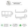 Imagem de Nicho Com Prateleiras Suporte Papel Higiênico Mdf Branco