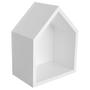 Imagem de Nicho de Parede Decorativo Casinha Quarto Bebê MDF 32cm x 25cm x 16cm - Branco