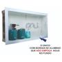 Imagem de Nicho De Porcelanato Banheiro Calacata Porta Shampoo Único que Não Empoça Água