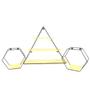 Imagem de Nicho decorativo  triangulo grande com 2 nichos hexagono pequeno - kit