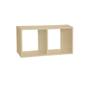 Imagem de Nicho Duplo 30x15x20 Cm Em Mdf Natural F031