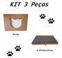 Imagem de Nicho Gato - Kit Nicho para Gato - 3 peças = 1 Nicho + 2 Prateleiras Gato Em Mdf 15mm