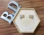 Imagem de Nicho Hexagonal Favo Mdf Branco Com Fundo Colorido Unidade