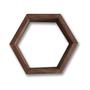 Imagem de Nicho Hexagonal Marrom 20X23X7 - 5 Unid