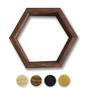 Imagem de Nicho Hexagonal Marrom 20X23X7 - 5 Unid