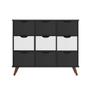 Imagem de Nicho Organizador Retro Preto com 9 Gavetas Branco/Preto 108 x 92,5cm - FdECOR