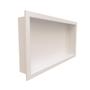 Imagem de Nicho p/ Banheiro Prateleira com borda Embutir 33x63 Suporte shampoo - Organize com Estilo