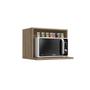Imagem de Nicho para Cozinha Maxxi G738 Suporte p/ Microondas 60cm Nogal - Kappesberg