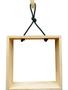 Imagem de Nicho Retangular 25X20 Cm Com Corda Verde Musgo Retangular