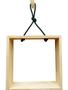 Imagem de Nicho Retangular 25X20 Cm Com Corda Verde Musgo Retangular