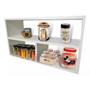 Imagem de Nicho Retangular Com Prateleira E Divisória 60X30X10cm Cor Branco em MDF Banheiro Quarto Decorativo