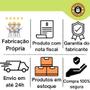 Imagem de Nicho Sala Com Prateleira Dupla Amêndoa Mdf 80Cm Base Branca