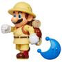 Imagem de Nintendo Super Mario Explorer Mario 4" Figura Articulada com Blue Power Moon