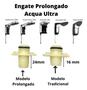 Imagem de Niple Adaptador Engate Rápido Prolongado Acqua Ultra Lorenzetti Original - A19E Modelo Mais Longo