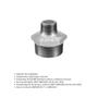 Imagem de Niple Duplo de Redução Galvanizado 3” x 2.1/2” Tupy BSP