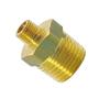 Imagem de Niple Duplo Latão Redução 1/2" NPT x 1/8" NPT Macho