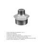 Imagem de Niple Redução Duplo Galvanizado BSP 1.1/4” X 1” Tupy 