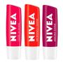 Imagem de NIVEA Hidratante Labial Shine Kit com 3 unidades