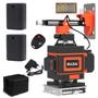 Imagem de Nivel a laser 16 Linhas Verde 4D com Display 2 Baterias recarregável Auto nivelamento Esquadro Prumo Lazer 