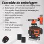 Imagem de Nivel a laser 16 Linhas Verde 4D com Display 2 Baterias recarregável Auto nivelamento Esquadro Prumo Lazer 