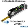 Imagem de Nível A Laser 3 Linhas Com Trena E Régua Nivelador Profissional Com Tripé Original Schulz