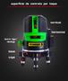 Imagem de Nivel A Laser Auto Nivelador Luz Verde 2 Linhas Esquadro 360 Recarregável Com Estojo Óculo Profissional