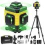 Imagem de Nível a Laser EODOJU 4x360° com Tripé Autonivelante - 16 Linhas