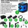 Imagem de Nivel A Laser Nivelador 2 Linhas Profissional 3d Prumo Vertical Horizontal Recarregável Bolsa Tripé