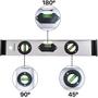 Imagem de Nível de Alumínio Profissional Três Ângulos Régua Centímetros Polegadas 12'' 30cm