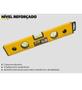 Imagem de Nivel de aluminio reforcado 12pol 30cm 3 bulbos ref 6302 fertak