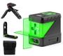 Imagem de Nível Laser 2 Linhas Verde Autonivelante Com Suporte E Mini Tripé Hilda