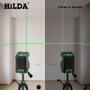 Imagem de Nível Laser 2 Linhas Verde Autonivelante Com Suporte E Mini Tripé Hilda