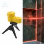 Imagem de Nível Laser Multifuncional 2 Linhas Cruzada, Régua de Medição com Tripé Giratório