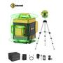 Imagem de Nível Laser Profissional 4D 16 Linhas Com Tripé De 1M 360 graus Nível Laser De Feixe Verde