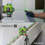 Imagem de Nível Laser Profissional Lfine 4D 16 Linhas Com Tripé De 1M Verde 360 graus Auto-nivelante Horizontal