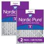 Imagem de Nordic Pure 16x20x4 MERV 8 Plissado AC Filtros de ar forno 2 Pacote