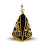 Imagem de Nossa Senhora Aparecida Resina Completa Com Manto Coroa 19cm