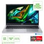 Imagem de Notebook Acer Aspire 3 A315-24P-R611 AMD Ryzen 5 7520U 15.6" HD 8GB 256GB SSD Prata + Suporte Para Notebook até 15.6" Goldentec