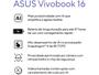 Imagem de Notebook ASUS Vivobook 16 Snapdragon X - 1TB SSD 16GB RAM 16" Windows 11 X1607QA-MB091W